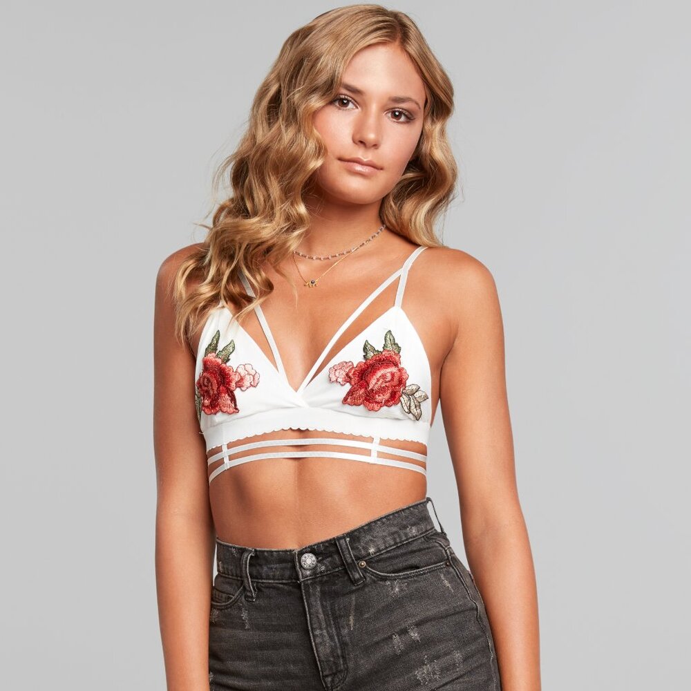 Reverse Embroidered Bralette
